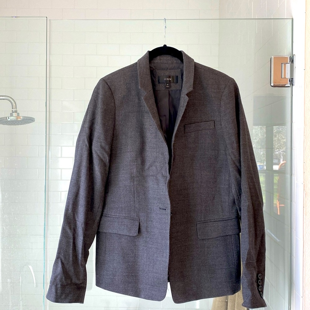 Dark gray J Crew Regents blazer